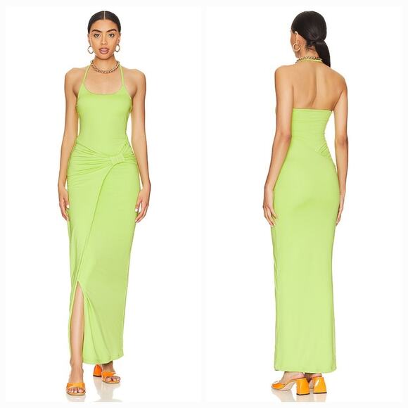 superdown Lime Green Maxi Dress - Picture 1 of 10